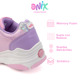 thumbnail image 5 of Tenis Patín Onix Sprinkles Rosa Con Rueda Retráctil Para Niña, 5 of 5