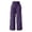 AA-Purple390, variant on XIAONU Women Linen Blend Pants Smocked High Waist Wide Leg Pant Breathable Effortless Daily Wear Trouser Black