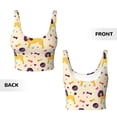 thumbnail image 6 of Goofa Cartoon Poodle Dog Printed Sports Bras for Women, High Impact Running Bra Workout Crop Tank Tops Longline Sports Bra Push up-, 6 of 9
