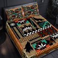 thumbnail image 3 of Flagwix 3 Pieces Twin Size Quilt Sets, Wolf Quilt Bedding Set BNN545QS, Bedspread Coverlets with 2 Pillow Shams for Bedroom, Home Decor - 60" x 70", 3 of 4