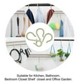 thumbnail image 5 of 24 Pack S Shape Hooks Plastic Hangers Bedroom Kitchen Closet for Pots and Pans Cups Coat Hanging Light Green, 5 of 7