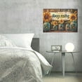 thumbnail image 6 of 16x24 inchCanvas Frameless Painting Sunflower Vase 'Always Positive' Slogan,Rustic Garden Yard Decor Accessory, Motivational Wall Art,Bedroom,Bathroom,Office Decoration Painting Canvas Gift, 6 of 6