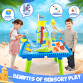 thumbnail image 3 of YCFUN Kids Sand Water Table for Toddlers 3-8, Plastic Outdoor Activity Sensory Tables for Boys Girls Toddler, Summer Outdoor Beach Toy for Boys and Girls 3-7, 3 of 7