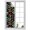 Black, variant on Window Privacy Film Summer Fruit Stained Glass Window Film Decorative Sun Block Window Cover Spring Botanical Blueberry Raspberry Leaves Window Clings Static Adhesive Sticker for Bathroom 19.6"x39.3"
