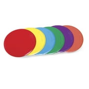 Sportime Spot Markers, 10 Inches, Assorted Colors, Set of 6