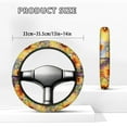 thumbnail image 5 of Jeiento Sunflower Golf Cart Steering Wheel Cover Vintage 13 Inch Steering Wheel Covers Sun Shade Cover Comfortable Vehicle Accessories Decor, 5 of 7