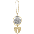 thumbnail image 1 of Chinese Culture Qing Dynasty Vase Line Car Keychain Angel Wing Pendant, 1 of 4