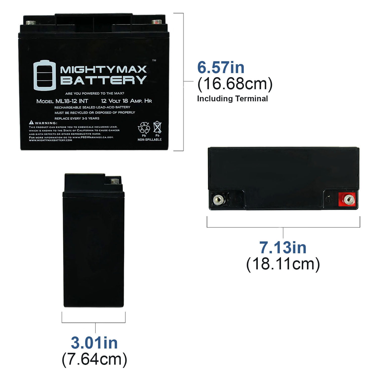 Mighty Max Battery 12v 18ah Int Battery For Black Decker Cmm1000 Cordless Mulching Mower