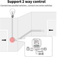 thumbnail image 4 of RF433 and WiFi Wireless Remote Control Light Switch,No Battery&Wiring&Hub Required,Compatible with Alexa Google Home Tuya Smart Life APP,1 Switch 1 Re, 4 of 5