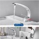 thumbnail image 3 of Grifo de lavabo de latón Neige-Arc, mezclador de lavabo de un solo orificio con cartucho cerámico y aireador extraíble, mezclador de lavabo para baño, 3 of 5