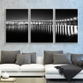 thumbnail image 2 of wall26 Floating Framed Canvas Wall Art for Living Room, Bedroom Black and White Landscape Canvas Prints for Home Decoration Ready to Hang - 16"x24"x3 Panels, 2 of 4