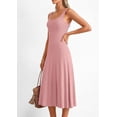 thumbnail image 4 of PRETTYGARDEN Spring Dresses for Women Summer Casual Sleeveless Square Neck A Line Knit Pleated Midi Cocktail Party Dress, 4 of 8
