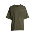 thumbnail image 4 of No Boundaries Men's and Big Men's Pocket T-Shirt with Short Sleeves, Sizes up to 5XL, 4 of 4