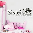 thumbnail image 3 of Sisters Wake The Best OF PVC Wall Sticker Home Decor DIY Art, 3 of 4