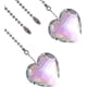 thumbnail image 1 of 2 piezas de corazón para ventana, balcón, cocina, jardín, corazón transparente, cristal de caoba, atrapasueños, lámpara colgante para ventana Sailing Electrónica, 1 of 5