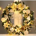 thumbnail image 4 of Corona de decoración navideña nueva corona navideña Artificial adorno navideño adornos navidenos, 4 of 4