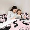 thumbnail image 5 of Feelyou Golf Sports Queen Comforter Set, Kawaii Pink Bowknot Bedding Comforter Set, 3pcs, 5 of 8