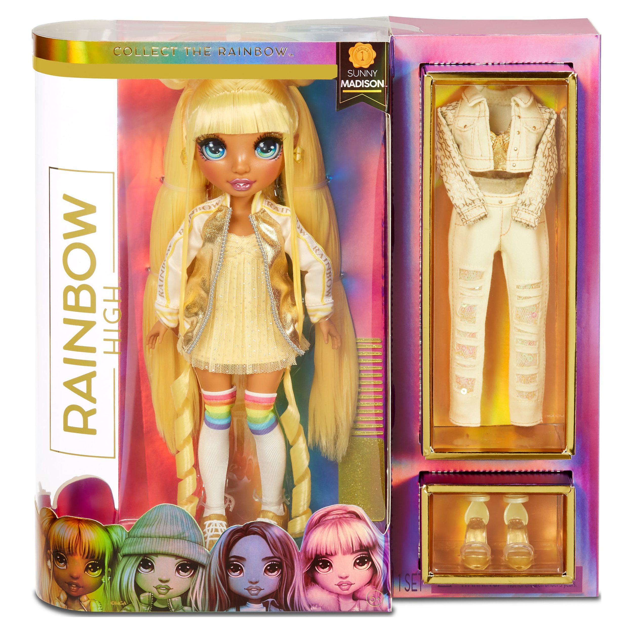 Rainbow High Sunny Madison – Yellow Fashion Doll with 2 Outfits - image 4 of 8