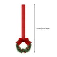 thumbnail image 7 of XEAZON 6PCS Christmas Kitchen Cabinet Wreaths with Plaid Bow Ribbon Hanging Cabinet Kitchen Xmas Doors Wreaths Decorative for Kitchen Window Outdoor Indoor Holiday Decor, 7 of 7