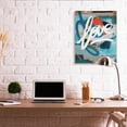 thumbnail image 2 of Stupell Industries Graffiti Love Text Modern Urban Blue Pattern Abstract Painting Gallery Wrapped Canvas Art Print Wall Art, 30 x 40, 2 of 6