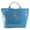 Blue, variant on Fashionable PVC and Kraft Paper Bag with Trendy Letter Print Top Handle Bags Spacious Handbag for Everyday Use