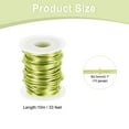 thumbnail image 2 of Uxcell 10 Gauge Aluminum Craft Wire 2.5mm 33ft Flexible Bendable Anodized Metal Jewelry Sculpting Wire for Jewelry Making Modelling Craft DIY, Apple Green, 2 of 7