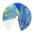 thumbnail image 3 of Kll Peacock Christmas Tree Skirt 48",Party Decorations Farmhouse For Christmas Decorations Holiday Party, 3 of 8