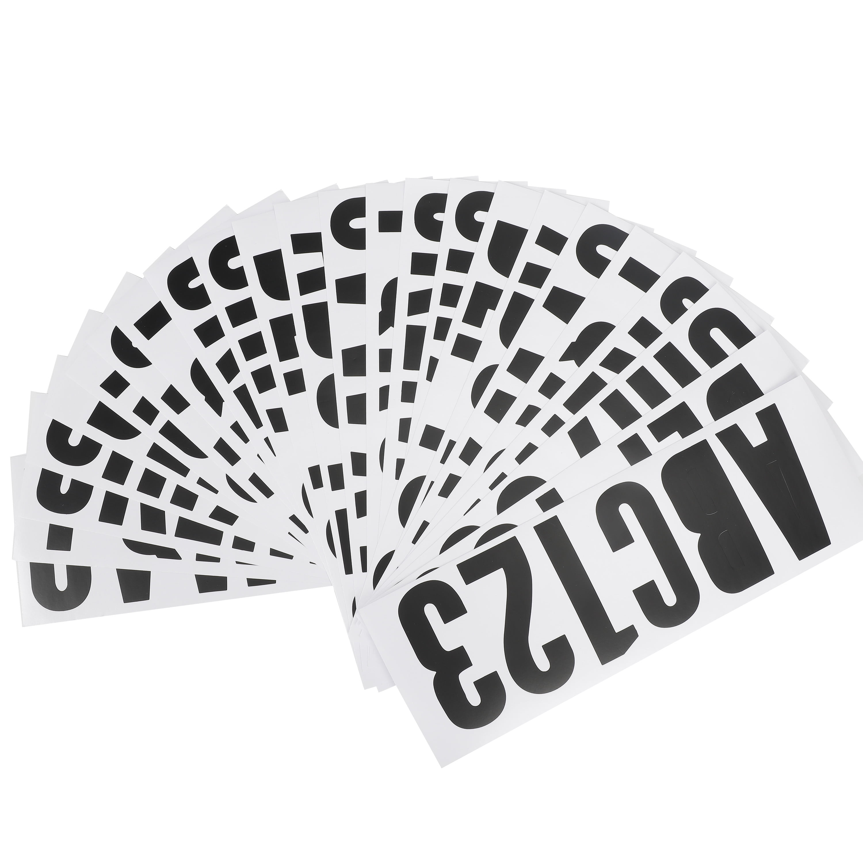 (2 pack) Ozark Trail Registration Letter and Number Vinyl Sticker Kit, Boating Accessory, Black