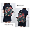 thumbnail image 4 of FORMRS Women's Travel Backpack Purse Anti-Theft Hidden Pockets Casual Shoulder Bag, Christmas Themed Leaves, 4 of 7