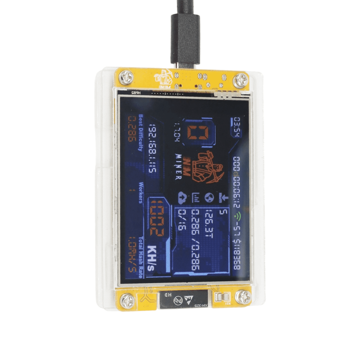 Upgraded 1030KH/S Harshrate NMMiner 2.8 Inch Smart Display Bitcoin Crypto  Solo Lottery Miner NerdMiner - Walmart.ca