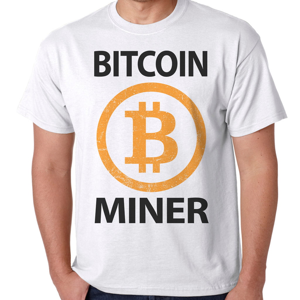 Bitcoin Orange Symbol White Unisex T-Shirt
