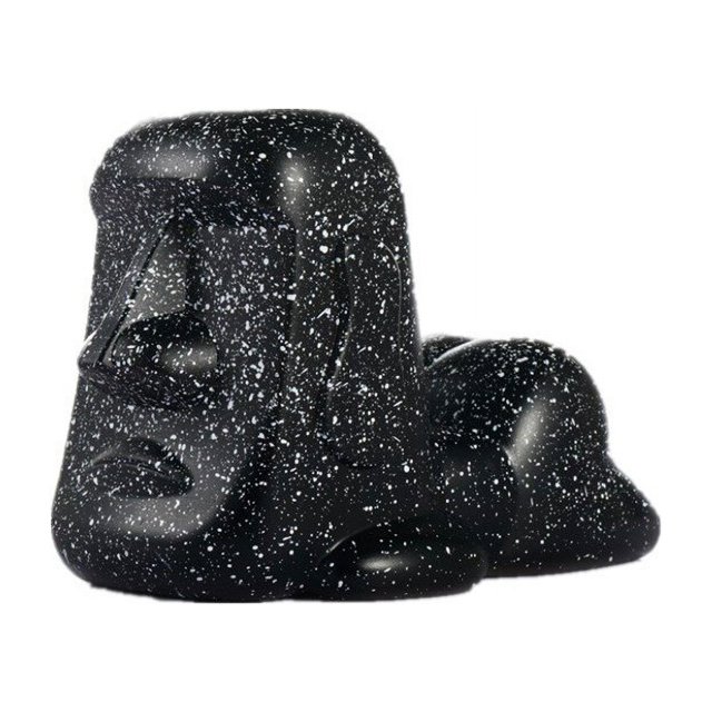 Estatua de piedra de la Isla de Pascua para hombre, luz nocturna colorida, decoloración, inducción, soporte para teléfono móvil, luz de disparo, decoración