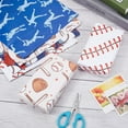 thumbnail image 3 of 12Pcs 4 Styles Baseball Gift Wrap Roll Sports Wrapping Paper Rolls 20 x 27 inch Baseball Bat Gloves Pattern DIY Craft Art Tissue Papers for Sports Party Decor Birthday Gift Packaging diy, 3 of 9