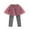 #0111-Gray, variant on Favoffer Girls' Winter Sweet Mesh Skort Polka Dot Fake Two-Piece Skirt Pants Bowknot Warm Pants for Daily Birthdays Outdoor Gatherings Toddler Big Kids 2-12Y