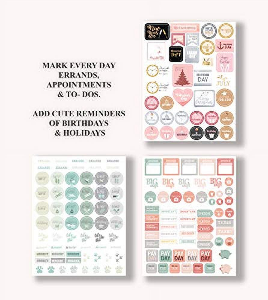 Planner Stickers 1000+ Scrapbook Stickers Inspirational and Motivational Journal Stickers - Planner Accessories and Stickers for Planners Pack and