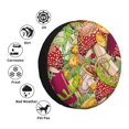 thumbnail image 5 of Easygdp Bright Mushrooms Automobile Tire Dust Cover, 14-17in Spare Tire Cover Universal Fit for Trailer, Car, Truck, SUV, Jeep - 16 inch, 5 of 9