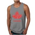 thumbnail image 2 of Canada Day Mens Workout Tank Tops,Summer Breathable Sleeveless Tank Loose Fit Crew Neck Maple Leaf Print Graphic Tees for Gym Training Running, 2 of 4