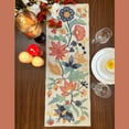 thumbnail image 2 of Handmade table runner, beaded table runner, spring floral bead runner, 13x48inch, multicolour, 2 of 4