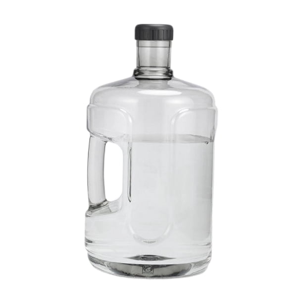 Botella de agua, barril de agua mineral de 7,5 L con asa, reutilizable, portátil. Estilo C