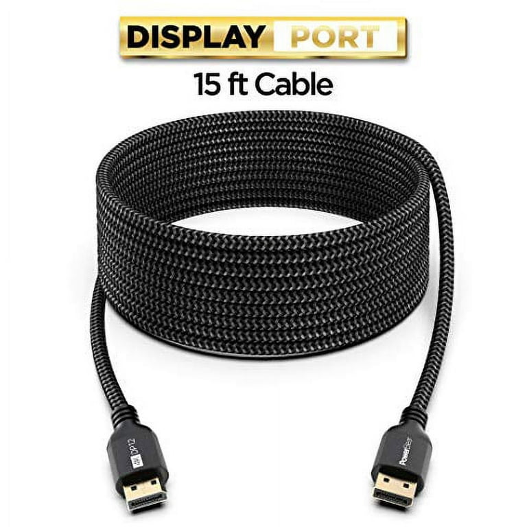 PowerBear 4k Displayport Cable, Ultra HD High Speed Display Port Cable for  Gaming Monitor, Laptop, TV & PC