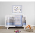 thumbnail image 1 of BabyFad Elephant Ensemble de Literie pour Berceau Bleu 9 Pcs, 1 of 6