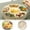 White, variant on 4.5L Sealed Rotating Vegetable and Fruit Tray Rotating Veggie Tray with Lid and Handle Portable Clear Snackle 360 Rotatable Divided Serving Snack Candy 27X27X7.5cm Home Decor