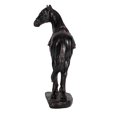 thumbnail image 4 of Figura de caballo Benzara Don, 25 cm, hecha a mano, marrón y negro, 4 of 9
