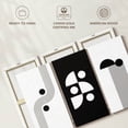 thumbnail image 6 of Elephant Stock Geometric Mountain Ii Bw Wall Art - Horizontal Multi Panel Canvas - Dining Room Wall Decor - Abstract Multi Panel - White And Black Decor - 50" x 32", 6 of 8