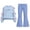 Blue, variant on Auroural Girls Clothes Sets 10-12 Girls Bow Sweatshirt Crewneck Long Sleeve Pullover Top Girl's Heart Shaped Printed Top Flare Pants Two-Piece Set Kids Fall, Winter, Cute, Casual 5-15 Years