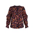 thumbnail image 6 of The Pioneer Woman Pleated Ruffle Blouse, Women’s, Sizes S-3X, 6 of 6