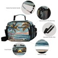 thumbnail image 4 of Insulated Lunch Bag 6L Leak-Proof Lunch Box with Shoulder Strap Multiple Pockets Lunch Tote Palm Trees and Beaches, 4 of 9