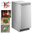 thumbnail image 2 of Scotsman CU50GA-1A Undercounter Ice Maker, Gourmet Cube, Air Cooled, Gravity Drain with Cord, 115V/60/1-ph, 14.4 Amp (15 Amp Circuit Required), 14.9" Width x 22" Diameter x 34.4" Height, 2 of 3