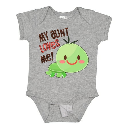 

Inktastic My Aunt Loves Me- Cute Turtle Gift Baby Boy or Baby Girl Bodysuit