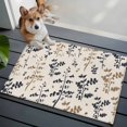 thumbnail image 4 of Grey Brown Botanical 2'x3' Washable Rug, Rustic Country Spring Floral Summer Leaf Non-Slip Doormat Area Rugs for Entrance Bathroom Bedsides, Carpet for Kitchen Bedroom, Entryway Floor Mat, 4 of 9